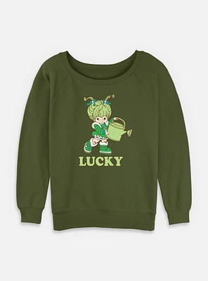 Rainbow Brite Patty O'green Lucky Womens Slouchy Sweatshirt
