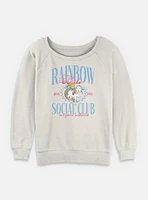 Rainbow Brite Social Club Womens Slouchy Sweatshirt