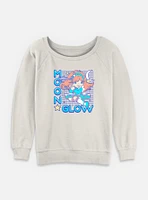 Rainbow Brite Kawaii Moon Glow Womens Slouchy Sweatshirt