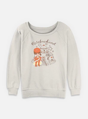 Rainbow Brite Lala Paris Womens Slouchy Sweatshirt