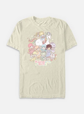Rainbow Brite Pastel Party Garment Dye T-Shirt