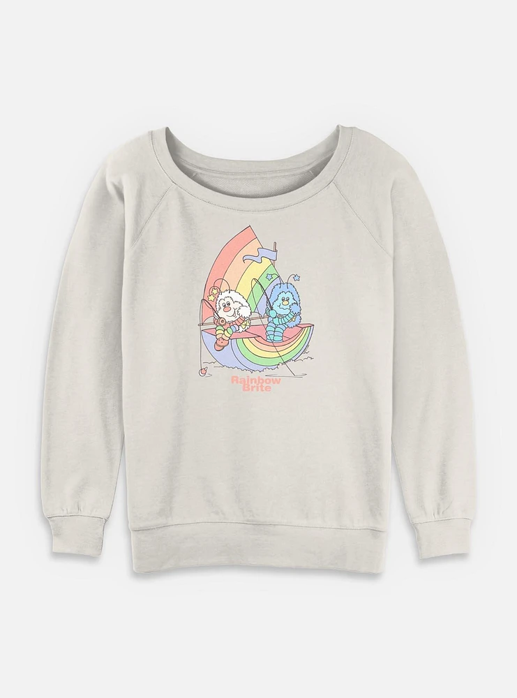 Rainbow Brite Twink Friend Womens Slouchy Sweatshirt