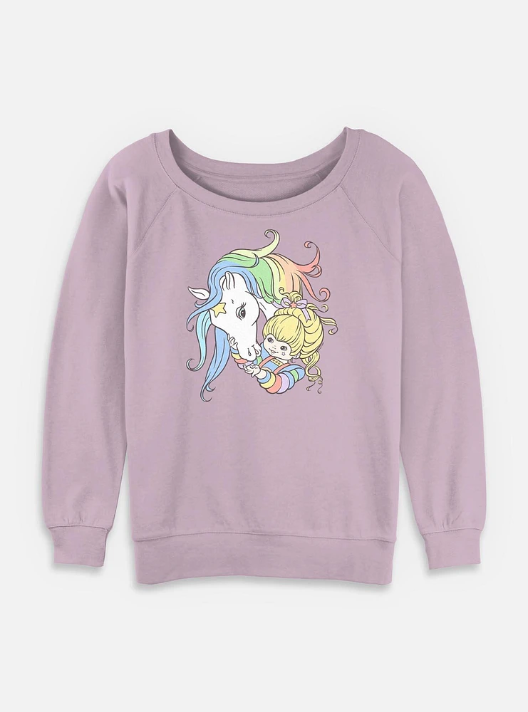 Rainbow Brite Starlight Friends Womens Slouchy Sweatshirt