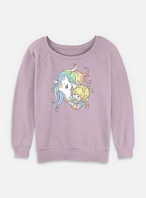 Rainbow Brite Starlight Friends Womens Slouchy Sweatshirt