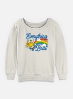 Rainbow Brite Everything Womens Slouchy Sweatshirt