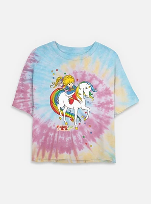 Rainbow Brite & Starlite Tie Dye Crop Womens  T-Shirt