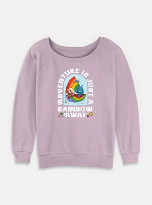 Rainbow Brite Adventure Is A Away Womens Slouchy Sweatshirt