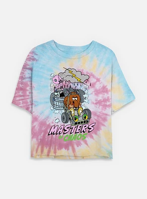 Rainbow Brite Masters Of Chaos Tie Dye Crop Womens  T-Shirt