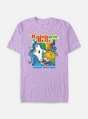 Rainbow Brite Bringing Happy Back Garment Dye T-Shirt