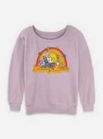 Rainbow Brite Shining Womens Slouchy Sweatshirt