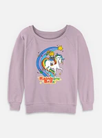 Rainbow Brite Horse Womens Slouchy Sweatshirt