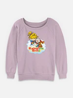 Rainbow Brite Cloud Womens Slouchy Sweatshirt