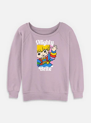 Rainbow Brite Mighty Womens Slouchy Sweatshirt