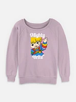 Rainbow Brite Mighty Womens Slouchy Sweatshirt
