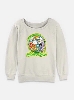 Rainbow Brite Take Me To Land Womens Slouchy Sweatshirt