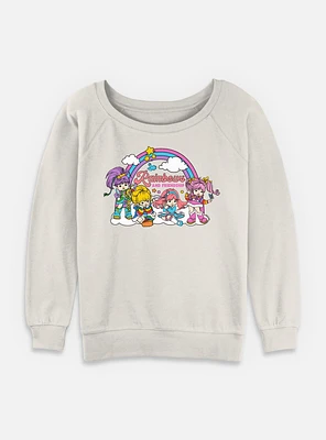 Rainbow Brite Rainbows And Friendship Womens Slouchy Sweatshirt
