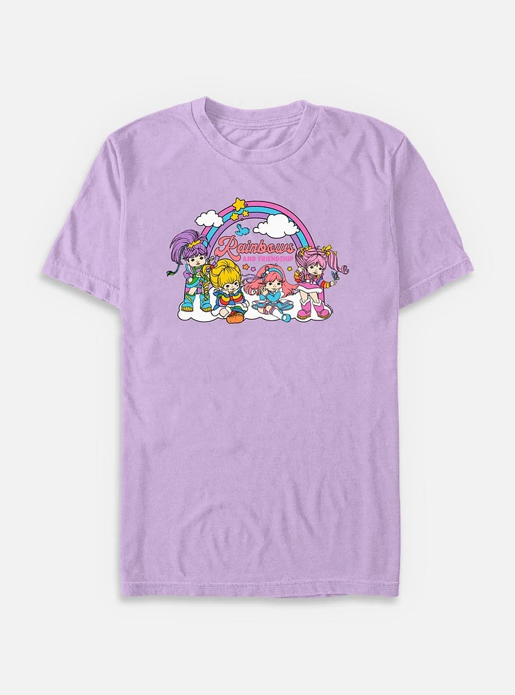 Rainbow Brite Rainbows And Friendship Garment Dye T-Shirt