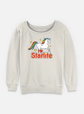 Rainbow Brite I Love Starlite Womens Slouchy Sweatshirt