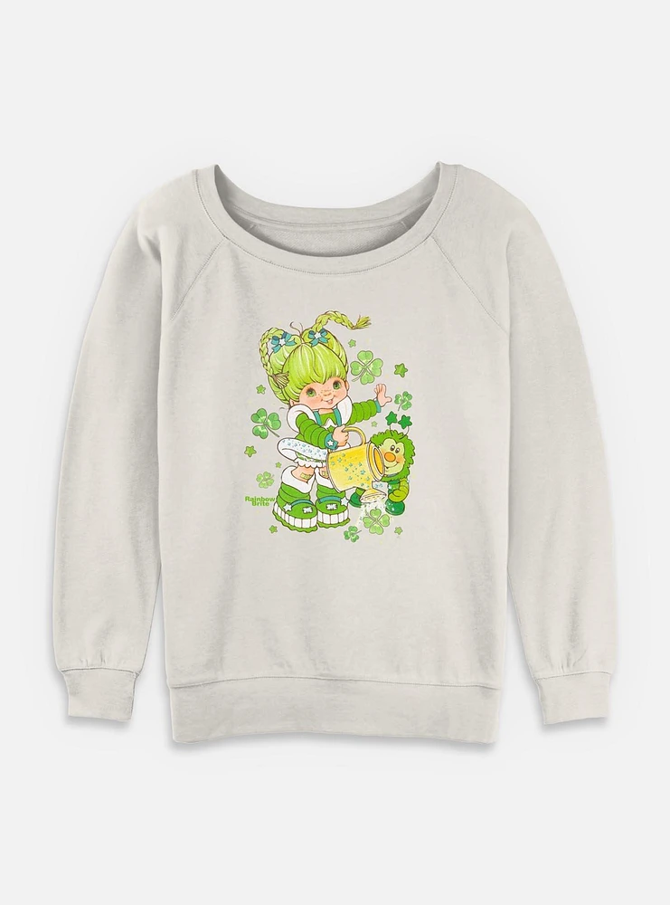 Rainbow Brite Pattys Day Womens Slouchy Sweatshirt