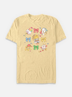 Rainbow Brite Cutie Bow Grid Garment Dye T-Shirt