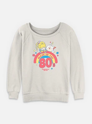 Rainbow Brite Made Pastel Womens Slouchy Sweatshirt
