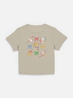 Rainbow Brite Cutie Bow Grid Women Baby T-Shirt