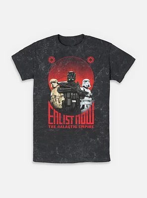 Star Wars Enlist Now Mineral Wash T-Shirt