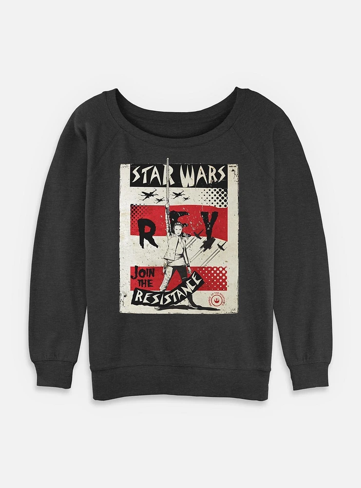 Star Wars Right Fist Womens Slouchy Sweatshirt
