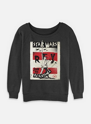 Star Wars Right Fist Womens Slouchy Sweatshirt