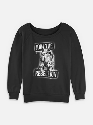 Star Wars Join The Rebels Womens Slouchy Sweatshirt