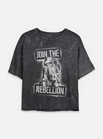 Star Wars Join The Rebels Mineral Wash Womens Crop T-Shirt