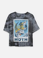 Star Wars Rebellion Support Tie Dye Crop Womens T-Shirt