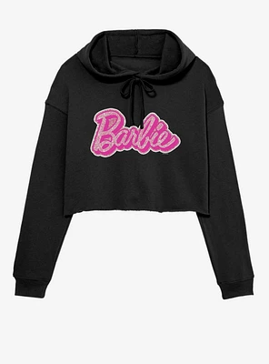 Barbie Glam Logo Girls Crop Hoodie