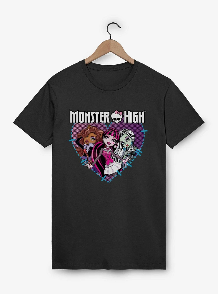 Monster High Stitched Heart Group Pose T-Shirt