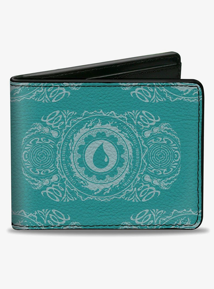 Magic: The Gathering Planeswalker Island Mana Traits Bifold Wallet
