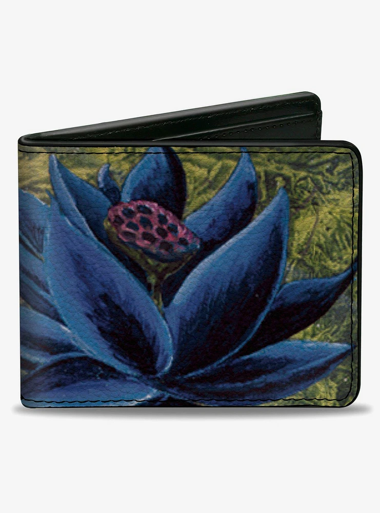 Magic: The Gathering Black Lotus Card Image and Title Logo Bifold Wallet