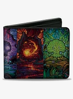 Magic: The Gathering Stained Glass Mana Symbols Bifold Wallet