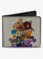 Masters of the Universe Character Stripe Poses Bifold Wallet