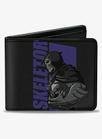 Masters of the Universe He-Man and Skeletor Text Poses Bifold Wallet