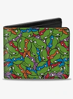 Teenage Mutant Ninja Turtles Faces Stacked Bifold Wallet