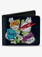 Teenage Mutant Ninja Turtles Faces and Doodles Bifold Wallet
