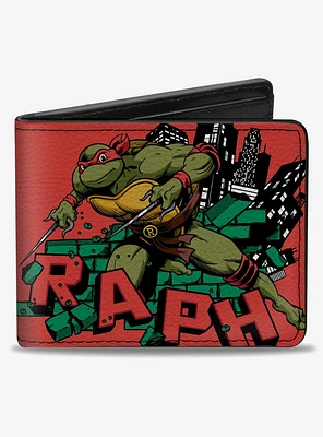 Teenage Mutant Ninja Turtles Raph Action Pose Bifold Wallet