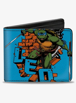 Teenage Mutant Ninja Turtles Leo Action Pose Bifold Wallet