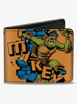 Teenage Mutant Ninja Turtles Mikey Action Pose Bifold Wallet