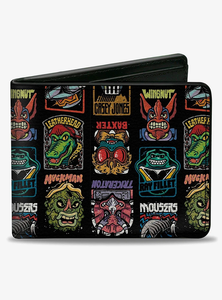 Teenage Mutant Ninja Turtles Allies and Villains Poses Bifold Wallet