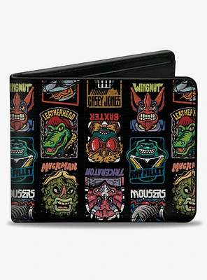 Teenage Mutant Ninja Turtles Allies and Villains Poses Bifold Wallet