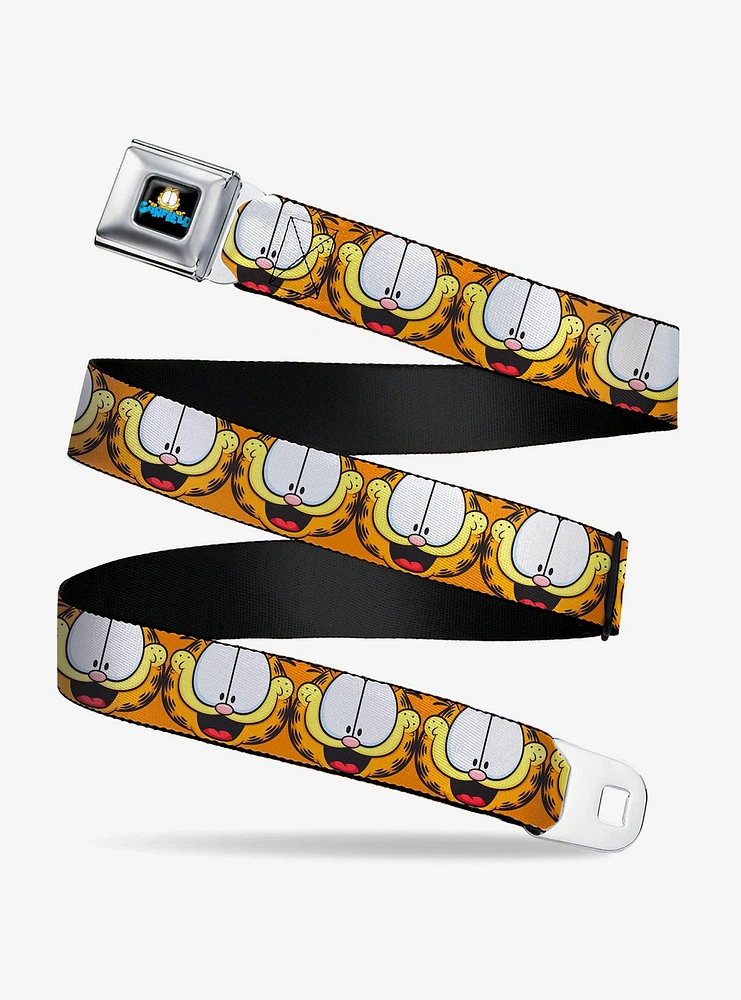 Garfield Smiling Expression Close Up Seatbelt Buckle Belt