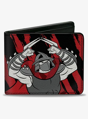 Teenage Mutant Ninja Turtles Shredder Stay Sharp Pose Bifold Wallet