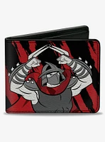 Teenage Mutant Ninja Turtles Shredder Stay Sharp Pose Bifold Wallet