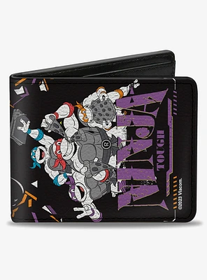 Teenage Mutant Ninja Turtles Tough Group Pose and Enemies Bifold Wallet